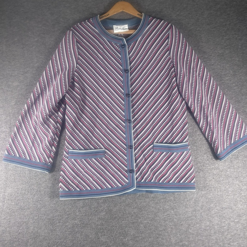 VINTAGE Butte Knit Cardigan Sweater Knit USA Ladies Worker Union Cottage Core L?
